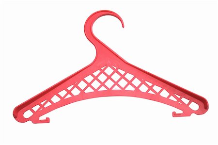 red plastic hatrack on white background Stock Photo - Budget Royalty-Free & Subscription, Code: 400-04992124