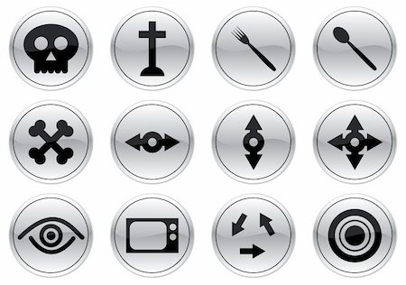 simsearch:400-05148042,k - Gadget icons set. Black - gray palette. Vector illustration. Stock Photo - Budget Royalty-Free & Subscription, Code: 400-04992957