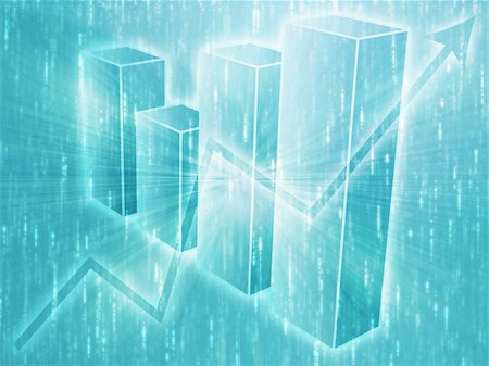 simsearch:400-04644126,k - Illustration of Spreadsheet data and business charts in glowing wireframe style Stock Photo - Budget Royalty-Free & Subscription, Code: 400-04993124