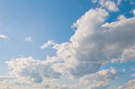 simsearch:400-05304842,k - Blue sky with white clouds, wide angle Stockbilder - Microstock & Abonnement, Bildnummer: 400-04993348