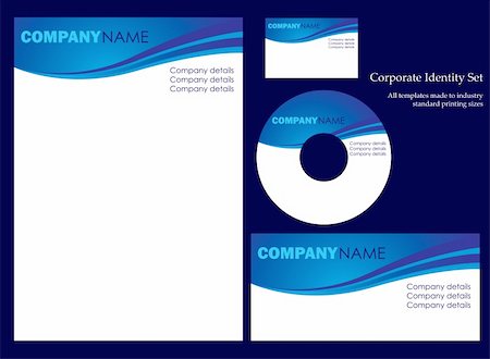 Corporate identity template.  More templates in my portfolio Stockbilder - Microstock & Abonnement, Bildnummer: 400-04993500