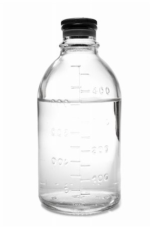Medical bottle for infusions with physiologic saline, isolated, on white background Foto de stock - Super Valor sin royalties y Suscripción, Código: 400-04993845