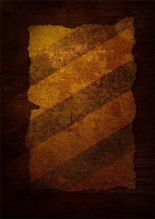 Piece of worn paper attached to a dark wood background Stock Photo - Budget Royalty-Free & Subscription, Code: 400-05004096