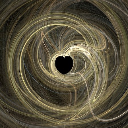 Abstractly spiral image of heart with effect of a luminescence of lines Stock Photo - Budget Royalty-Free & Subscription, Code: 400-05004107