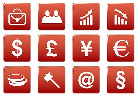 simsearch:400-05148042,k - Gadget square icons set. Red - white palette. Vector illustration. Stock Photo - Budget Royalty-Free & Subscription, Code: 400-05004204