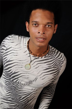 simsearch:400-04539832,k - Portrait of young trendy african male model with attitude Foto de stock - Royalty-Free Super Valor e Assinatura, Número: 400-05004217