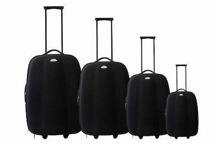 simsearch:400-04520169,k - four Suitcase, trolley Set isolated on white background Photographie de stock - Aubaine LD & Abonnement, Code: 400-05004364