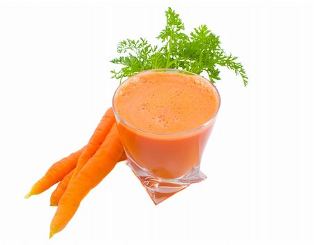 Glass of carrot juice and young carrots Stock Photo - Budget Royalty-Free & Subscription, Code: 400-05004450