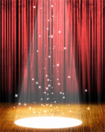 simsearch:400-05010741,k - Movie or theater curtain with a bright spotlight Stock Photo - Budget Royalty-Free & Subscription, Code: 400-05004885