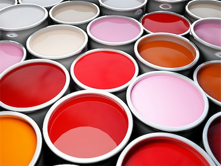fine image 3d of Color paint tank Stock Photo - Budget Royalty-Free & Subscription, Code: 400-05005135