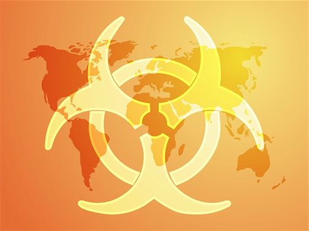 simsearch:400-05233482,k - Biohazard sign, warning alert for hazardous bio materials Fotografie stock - Microstock e Abbonamento, Codice: 400-05005408