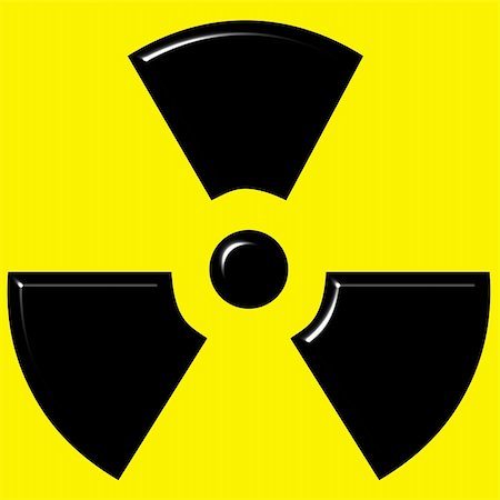 3d radioactive warning sign Photographie de stock - Aubaine LD & Abonnement, Code: 400-05005484