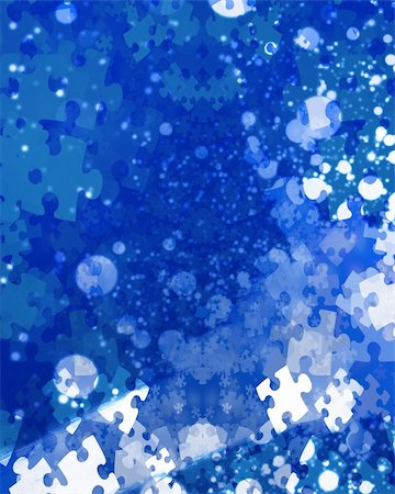 simsearch:640-01355058,k - puzzle pieces on a soft blue background Photographie de stock - Aubaine LD & Abonnement, Code: 400-05005731