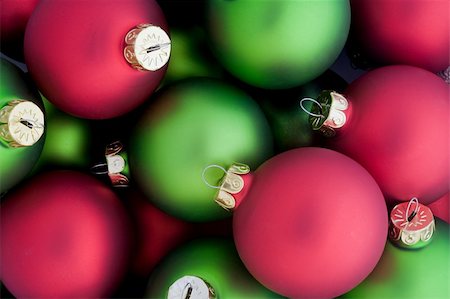 red christmas bulbs - Group of Red and Green Holiday Balls Stock Photo - Budget Royalty-Free & Subscription, Code: 400-05005765