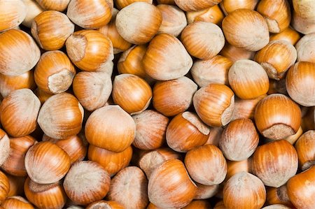 simsearch:400-06520688,k - Hazelnut background - top view of fresh hazelnuts Stock Photo - Budget Royalty-Free & Subscription, Code: 400-05005906