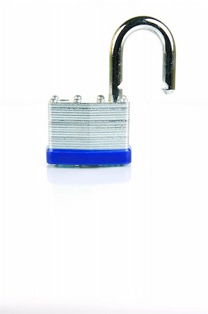 A padlock isolated against a white background Stock Photo - Budget Royalty-Free & Subscription, Code: 400-05005932