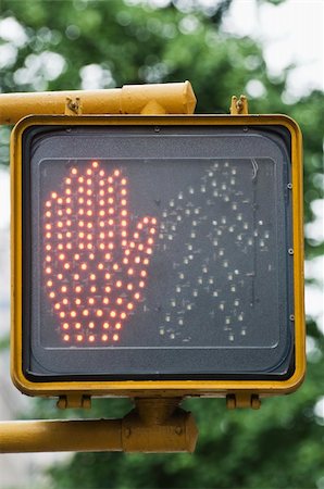 orange Don't walk sign in nyc Foto de stock - Super Valor sin royalties y Suscripción, Código: 400-05006134