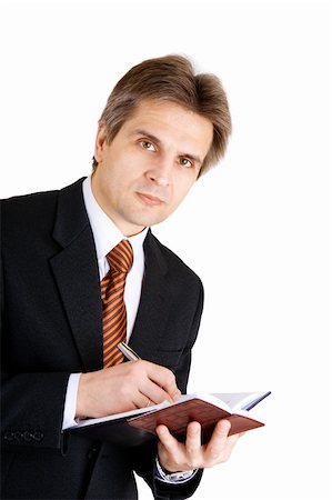 simsearch:400-05137517,k - businessman writing something in his notebook Foto de stock - Super Valor sin royalties y Suscripción, Código: 400-05006147