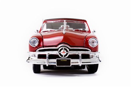 close up of collectible car over white background Stock Photo - Budget Royalty-Free & Subscription, Code: 400-05007403