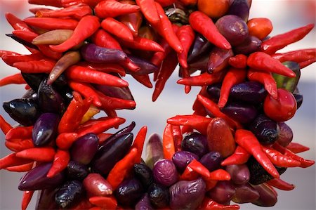Round Red Spicy Hot Chili Peppers Wreath Stock Photo - Budget Royalty-Free & Subscription, Code: 400-05007814
