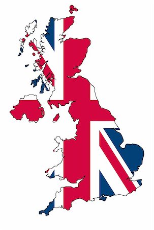 scotland united - UK map with Union Jack flag Stock Photo - Budget Royalty-Free & Subscription, Code: 400-05008028