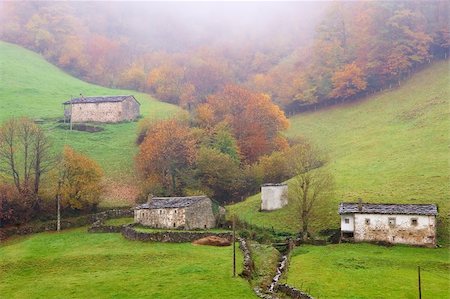 Hamlets in Vega del Pas, Cantabria (Spain) Stock Photo - Budget Royalty-Free & Subscription, Code: 400-05008236