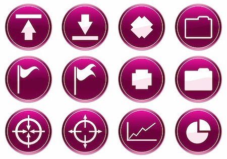 simsearch:400-05008263,k - Gadget icons set. White - purple palette. Vector illustration. Stock Photo - Budget Royalty-Free & Subscription, Code: 400-05008259