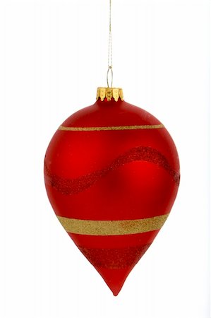 round ornament hanging of a tree - an image of christmas decorations hanging Stock Photo - Budget Royalty-Free & Subscription, Code: 400-05008937