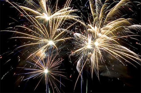 roman festival - Some holiday fireworks on the night sky Stock Photo - Budget Royalty-Free & Subscription, Code: 400-05009304