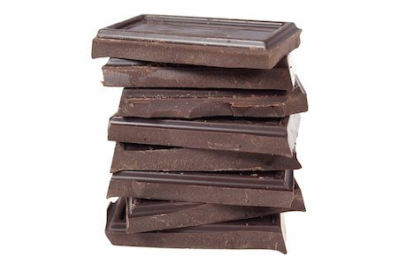 simsearch:400-08789726,k - bitter chocolate,  photo on the white background Photographie de stock - Aubaine LD & Abonnement, Code: 400-05009888