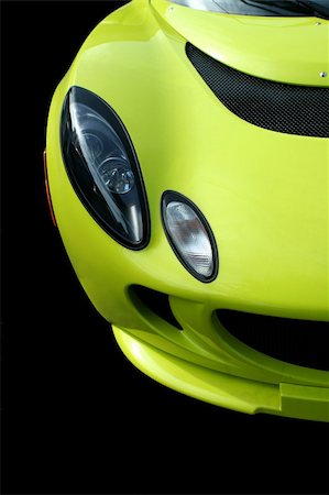 simsearch:400-04097123,k - A Yellow sports car front view Stock Photo - Budget Royalty-Free & Subscription, Code: 400-05000069