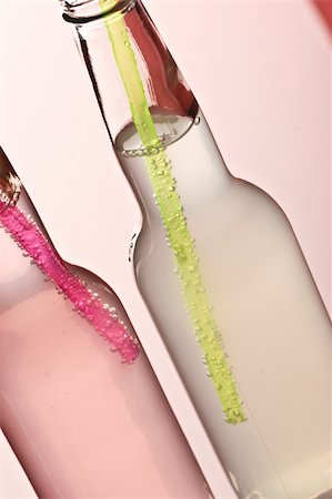 drink series: fresh  color cocktails with straw Stock Photo - Budget Royalty-Free & Subscription, Code: 400-05000143