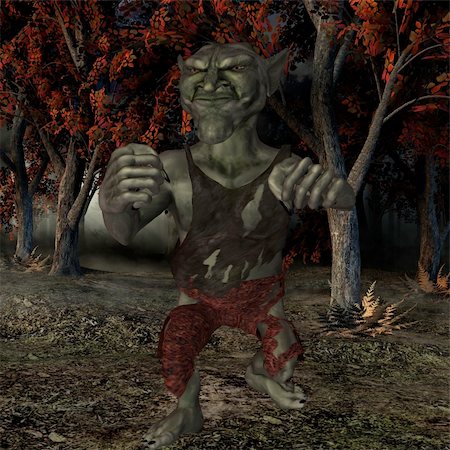 3D Render of an Goblin-Fantasy Figure Stock Photo - Budget Royalty-Free & Subscription, Code: 400-05000200