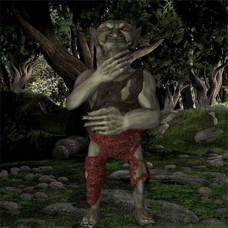 3D Render of an Goblin-Fantasy Figure Stock Photo - Budget Royalty-Free & Subscription, Code: 400-05000201