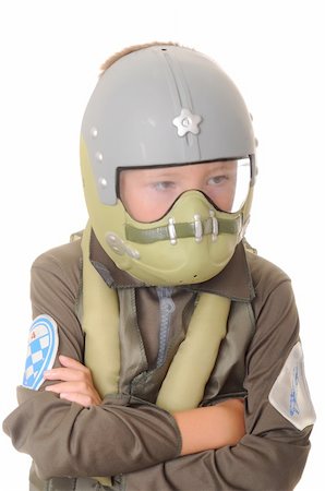diomedes66 (artist) - Boy pilot halloween dressed isolated on white Foto de stock - Royalty-Free Super Valor e Assinatura, Número: 400-05000707