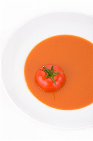 simsearch:400-07818752,k - home made tomato soup in a white bowl Foto de stock - Super Valor sin royalties y Suscripción, Código: 400-05000779