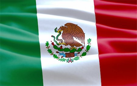 dylan_burrill (artist) - Flying Mexican Flag Photographie de stock - Aubaine LD & Abonnement, Code: 400-05001039