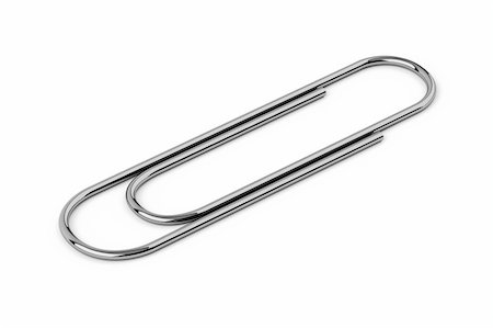 simsearch:400-04892145,k - Super high resolution paper clip over white Stock Photo - Budget Royalty-Free & Subscription, Code: 400-05001191