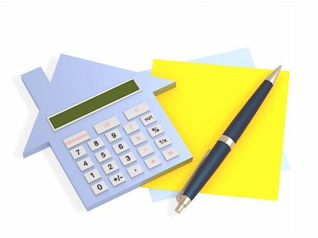 simsearch:400-04526804,k - Conceptual image - calculation of the domestic finance Stockbilder - Microstock & Abonnement, Bildnummer: 400-05001538