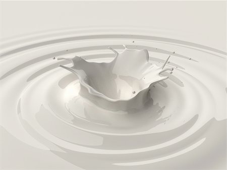 smoothie splash - 3d rendered illustration of a milk splash Stock Photo - Budget Royalty-Free & Subscription, Code: 400-05001930