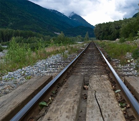 skagway - White Pass Railroad, Skagway AK Foto de stock - Super Valor sin royalties y Suscripción, Código: 400-05002438