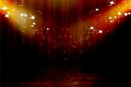 simsearch:400-05010741,k - Curtain background with spotlights and sparkles on it Stock Photo - Budget Royalty-Free & Subscription, Code: 400-05002574