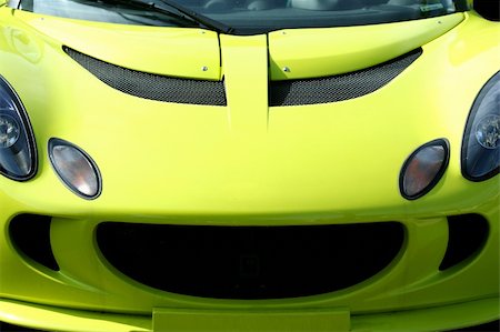 simsearch:400-04603725,k - A Isolated yellow sports car on black Stock Photo - Budget Royalty-Free & Subscription, Code: 400-05002670