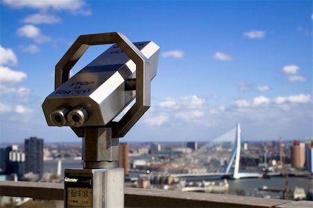 simsearch:400-05168022,k - Skyline of Rotterdam from Euromast tower Photographie de stock - Aubaine LD & Abonnement, Code: 400-05003347