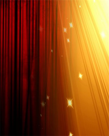 simsearch:400-05010741,k - red movie or theater curtain with some folds in it Stock Photo - Budget Royalty-Free & Subscription, Code: 400-05003666