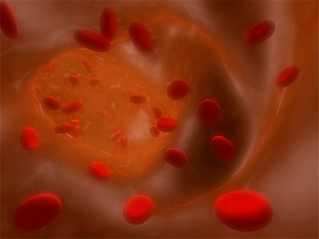 simsearch:400-05362715,k - Many red erythrocytes, floating on an artery Stock Photo - Budget Royalty-Free & Subscription, Code: 400-05003765