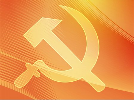 soviet style - Soviet USSR hammer and sickle political symbol Stock Photo - Budget Royalty-Free & Subscription, Code: 400-05003828