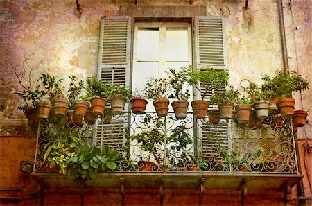 simsearch:400-05004765,k - Artistic work of my own in retro style - Postcard from Italy. - Architecture urban Todi, Umbria, Italy Fotografie stock - Microstock e Abbonamento, Codice: 400-05003952