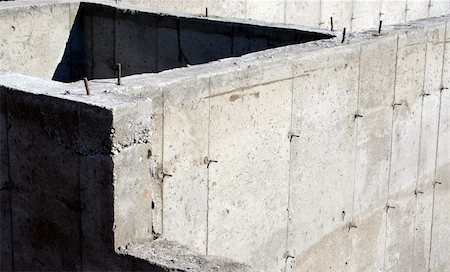 rebañar - A closeup of the cement foundation of a new housing development. Stock Photo - Budget Royalty-Free & Subscription, Code: 400-05014046