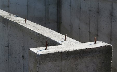 rebañar - A closeup of the cement foundation of a new housing development. Stock Photo - Budget Royalty-Free & Subscription, Code: 400-05014047